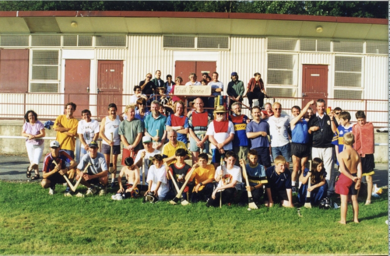 Hurling match participants, Tocane, 1997 / Mags Crehan